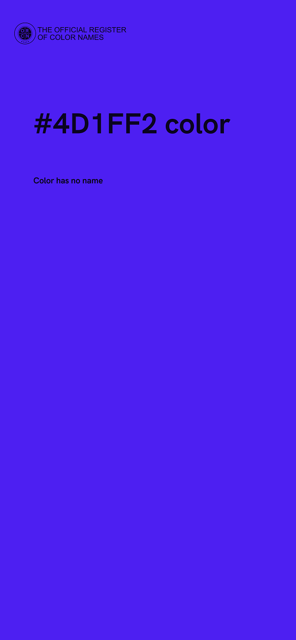 #4D1FF2 color image