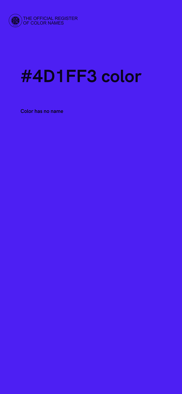 #4D1FF3 color image