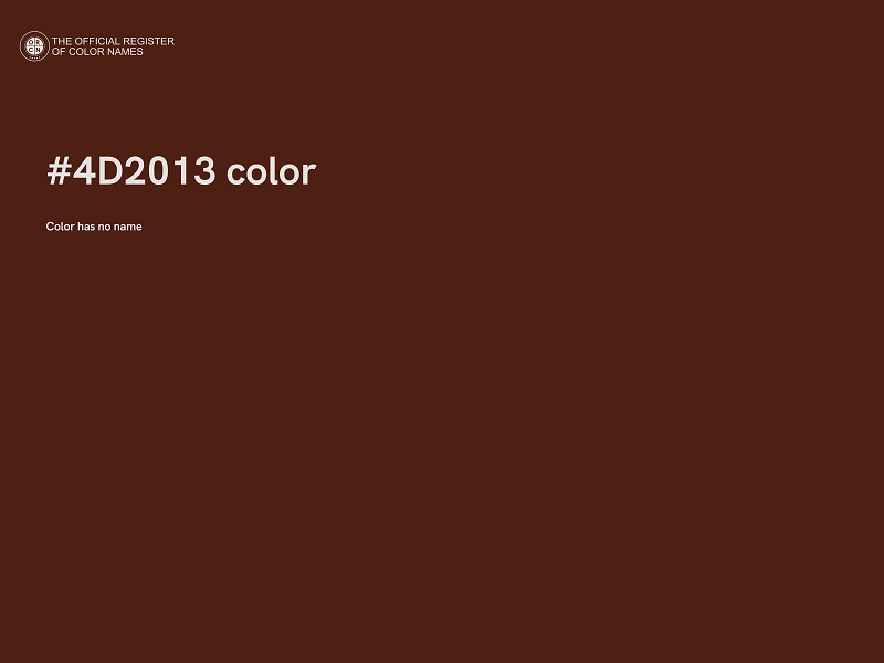 #4D2013 color image