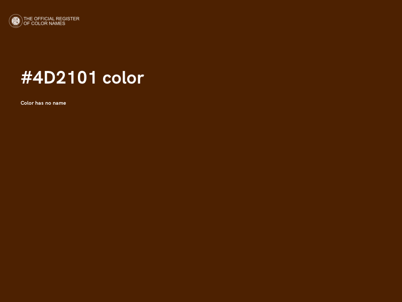 #4D2101 color image