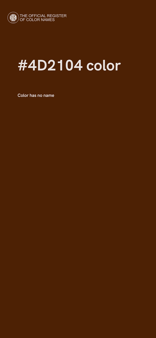 #4D2104 color image