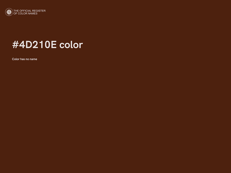 #4D210E color image