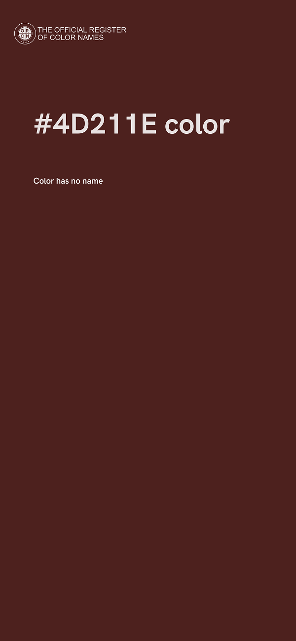 #4D211E color image