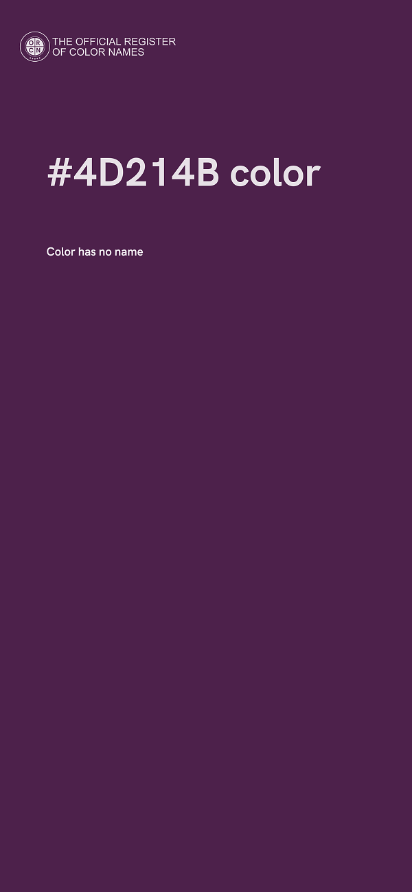 #4D214B color image