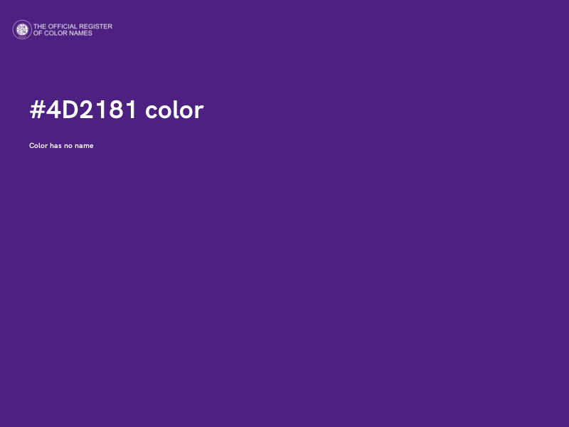 #4D2181 color image