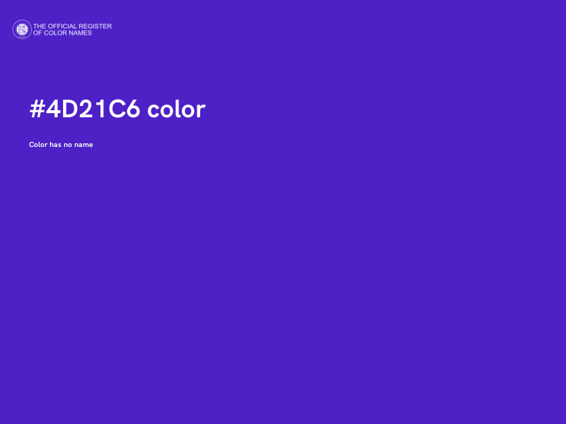 #4D21C6 color image