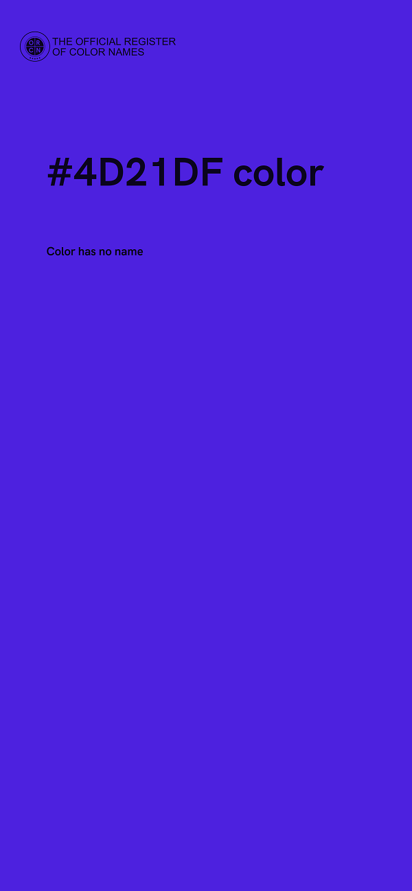 #4D21DF color image