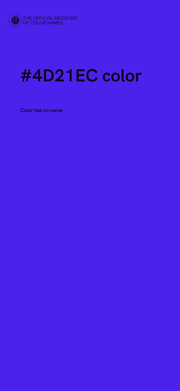 #4D21EC color image