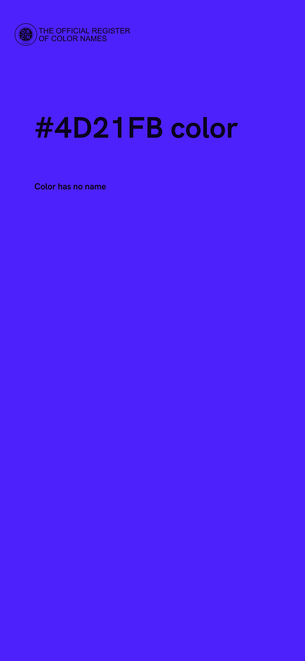 #4D21FB color image