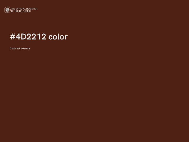 #4D2212 color image