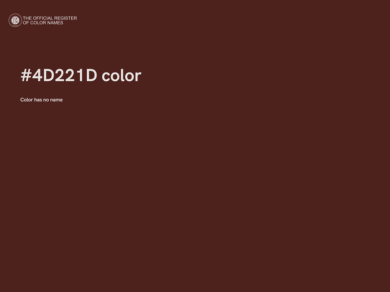 #4D221D color image