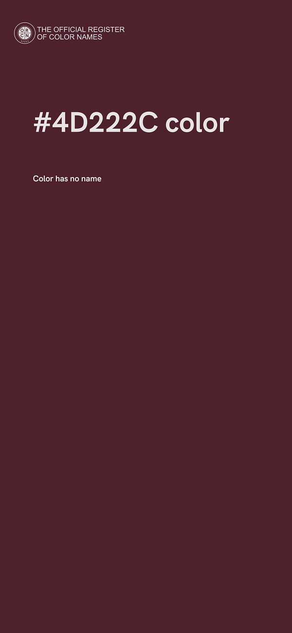 #4D222C color image