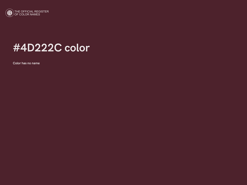 #4D222C color image