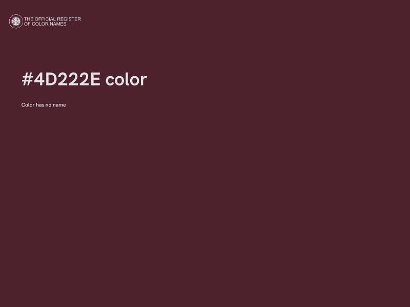 #4D222E color image