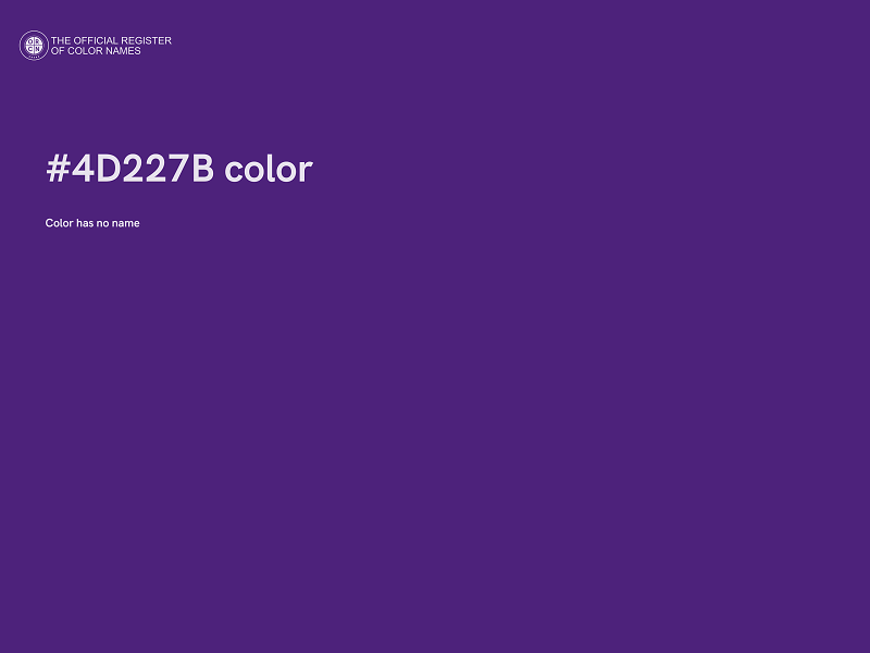 #4D227B color image