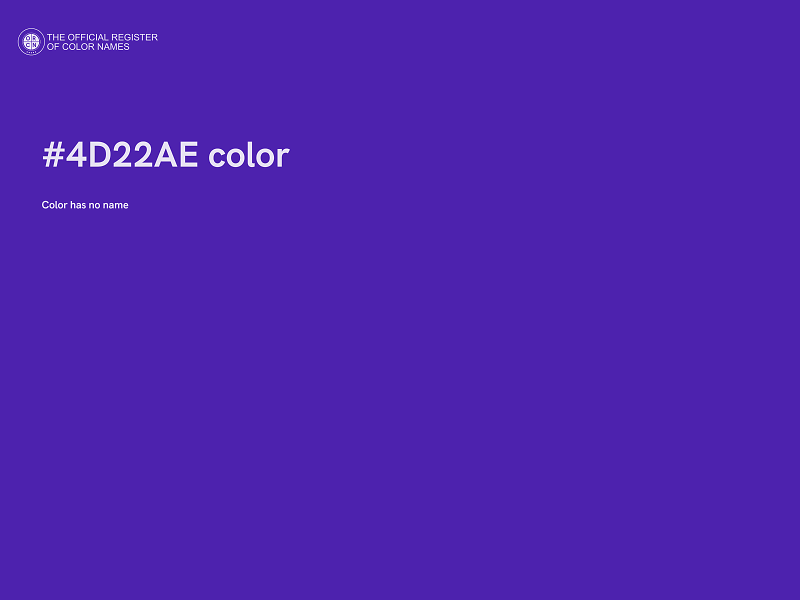 #4D22AE color image