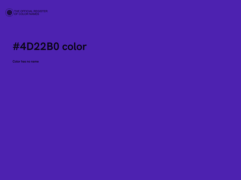 #4D22B0 color image