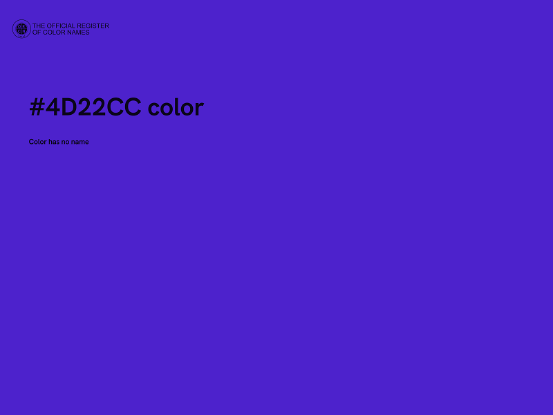 #4D22CC color image