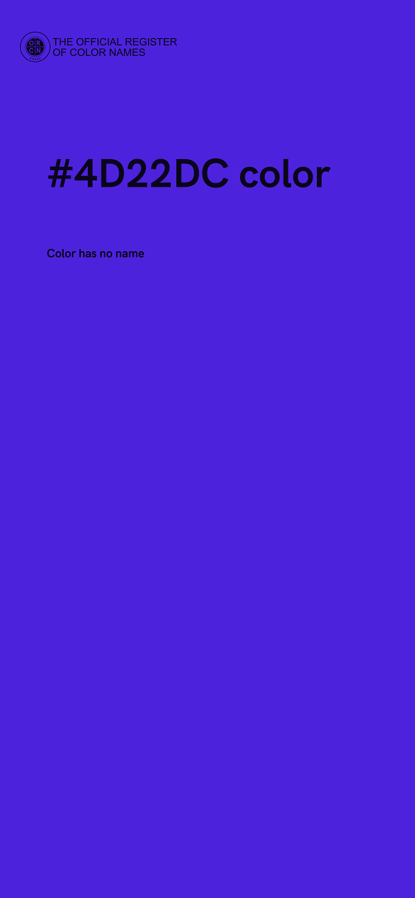 #4D22DC color image