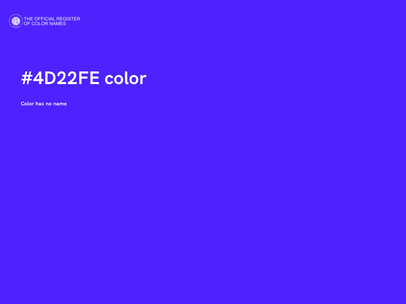 #4D22FE color image