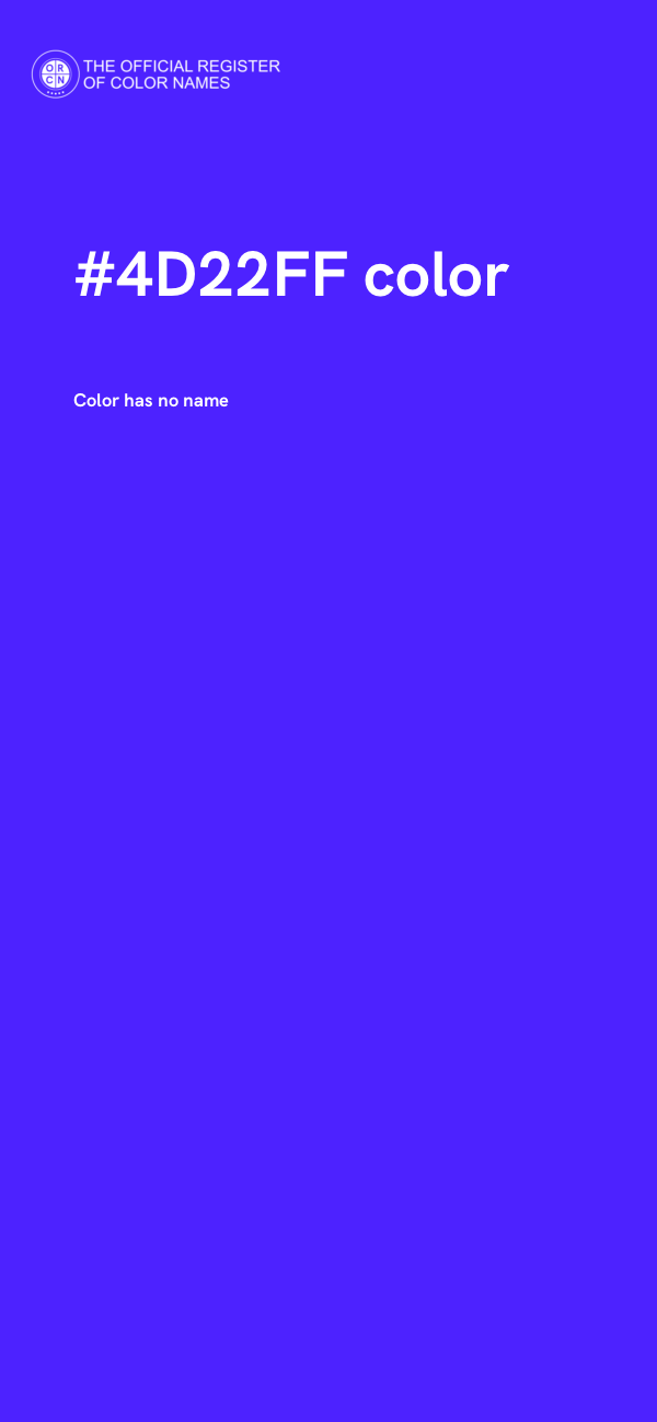 #4D22FF color image