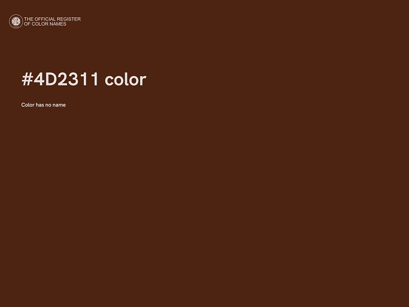 #4D2311 color image