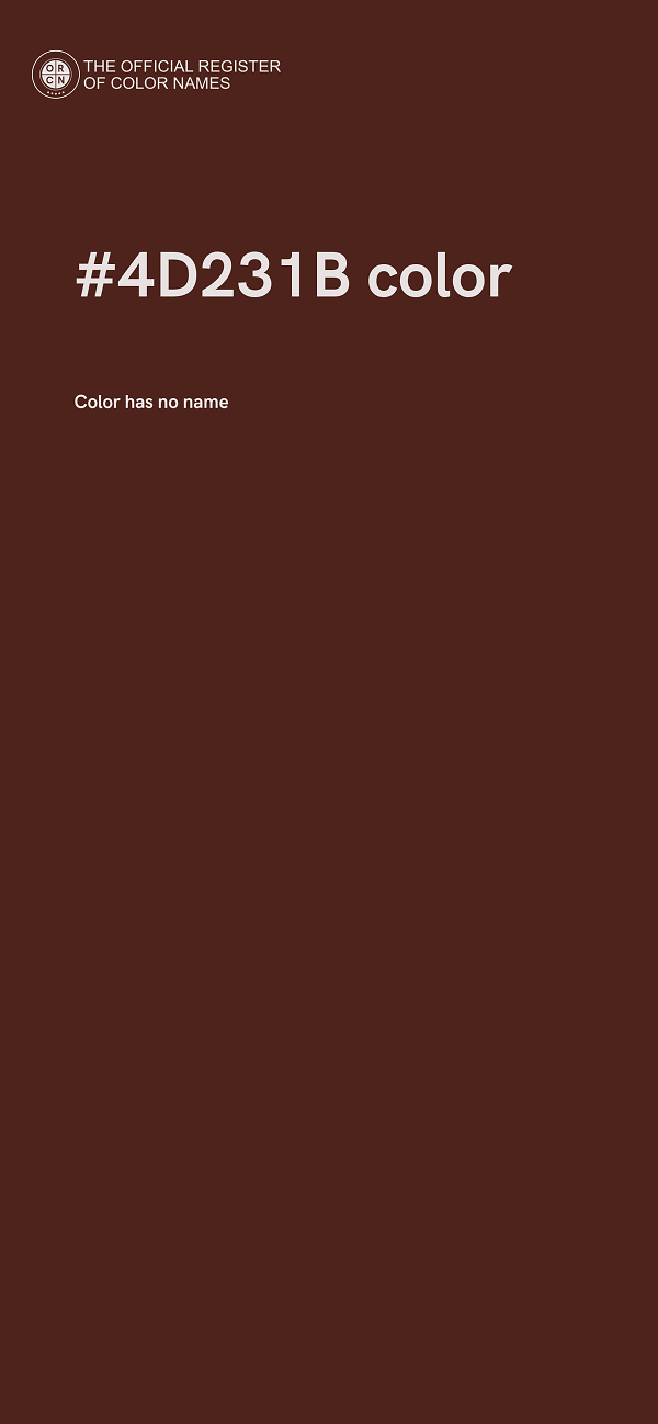 #4D231B color image