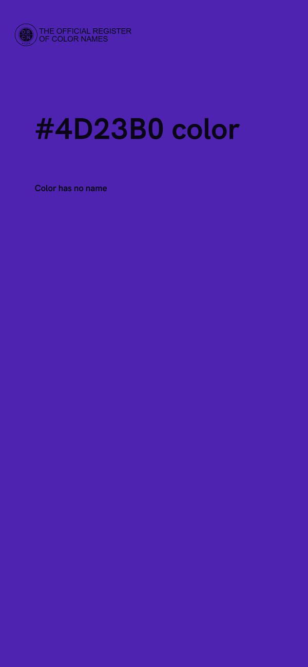 #4D23B0 color image