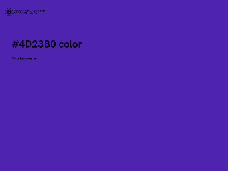 #4D23B0 color image