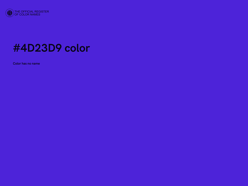 #4D23D9 color image