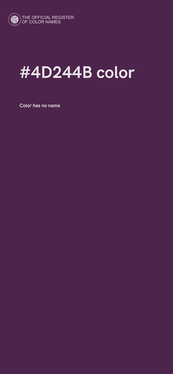 #4D244B color image