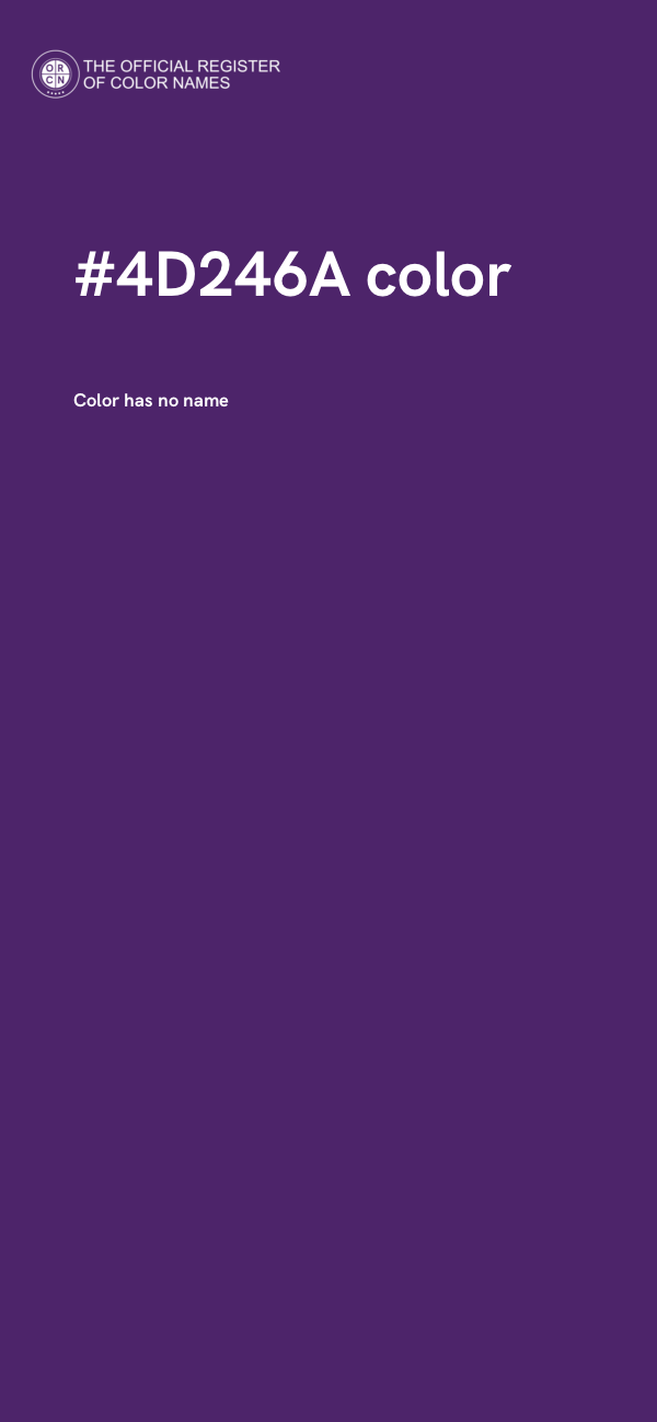 #4D246A color image