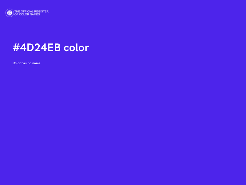 #4D24EB color image