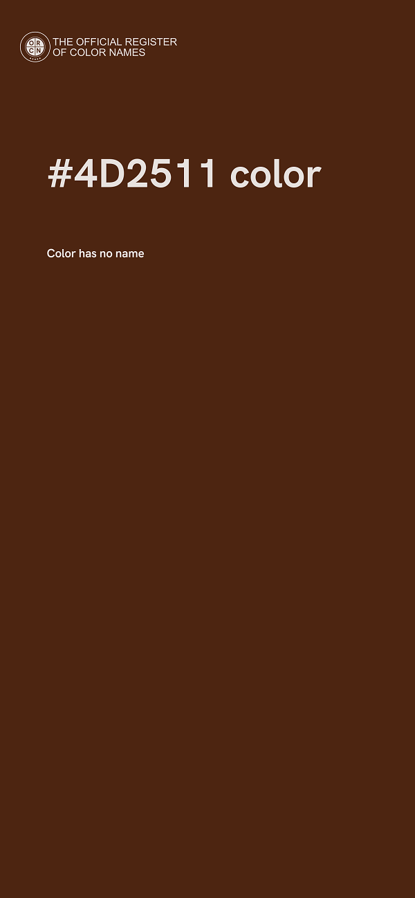 #4D2511 color image