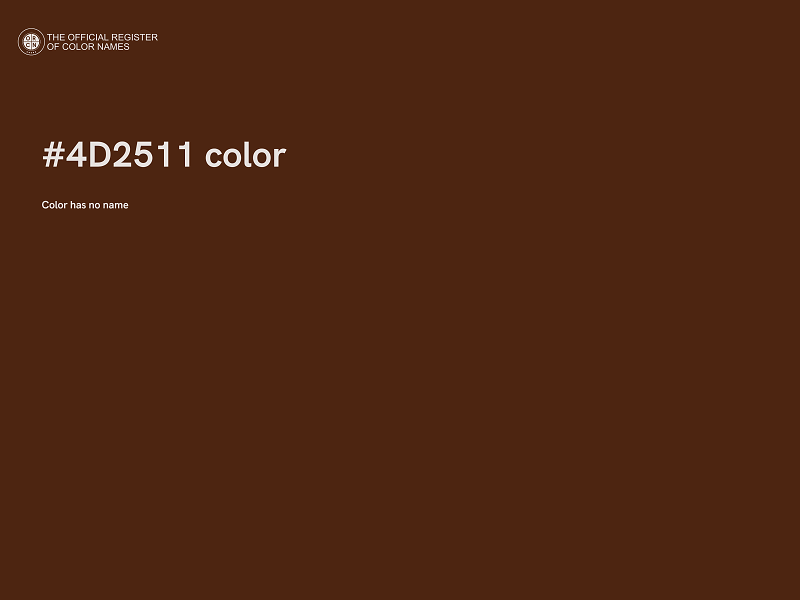 #4D2511 color image