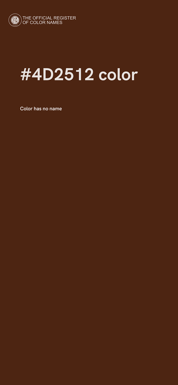 #4D2512 color image