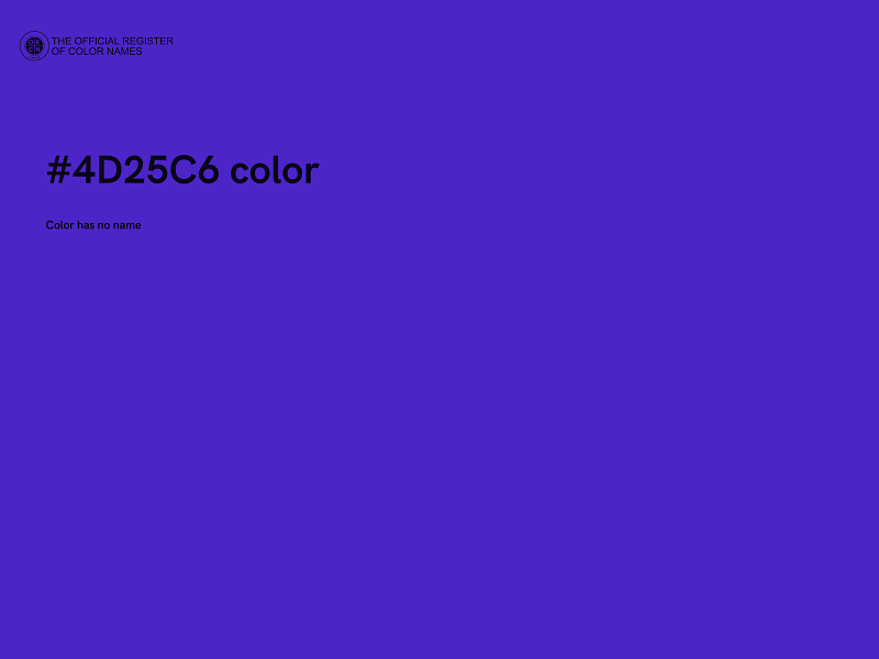 #4D25C6 color image