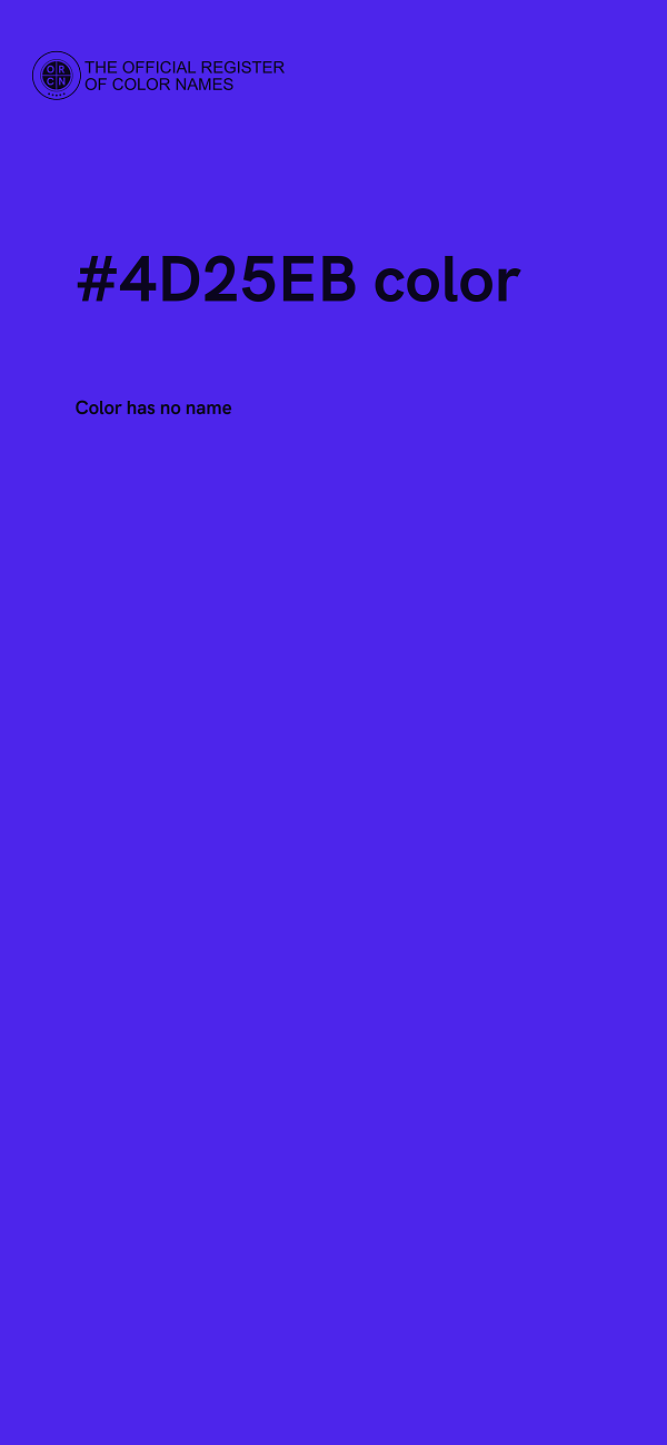 #4D25EB color image