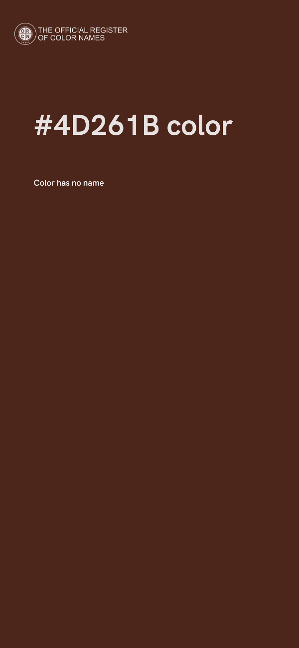 #4D261B color image
