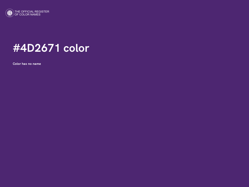 #4D2671 color image