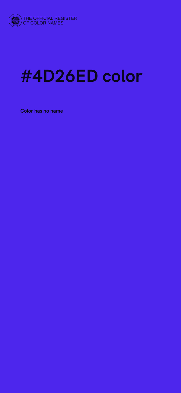 #4D26ED color image