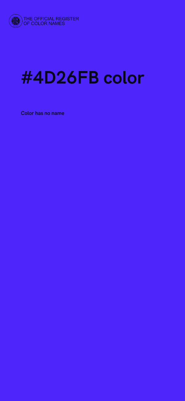 #4D26FB color image