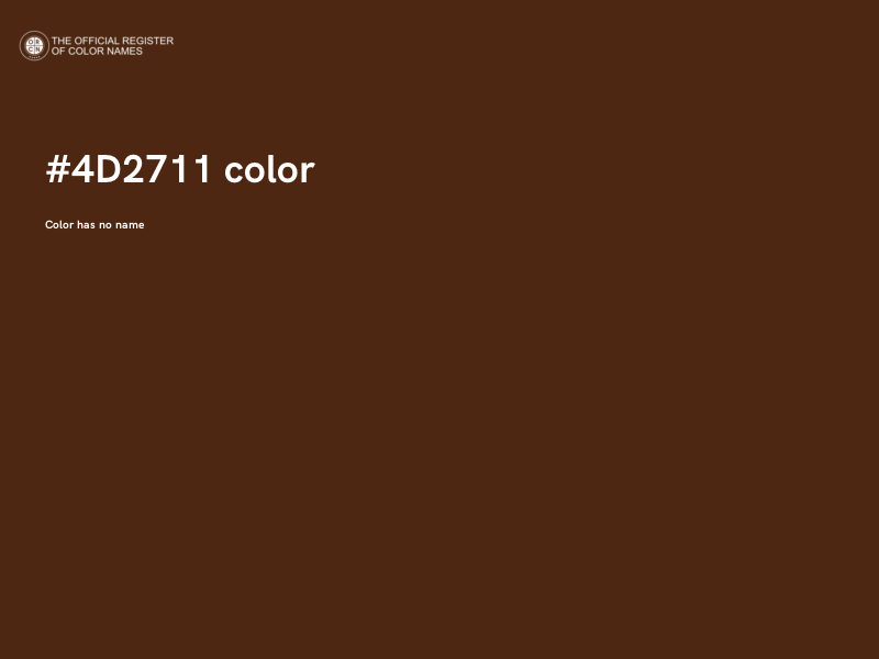 #4D2711 color image