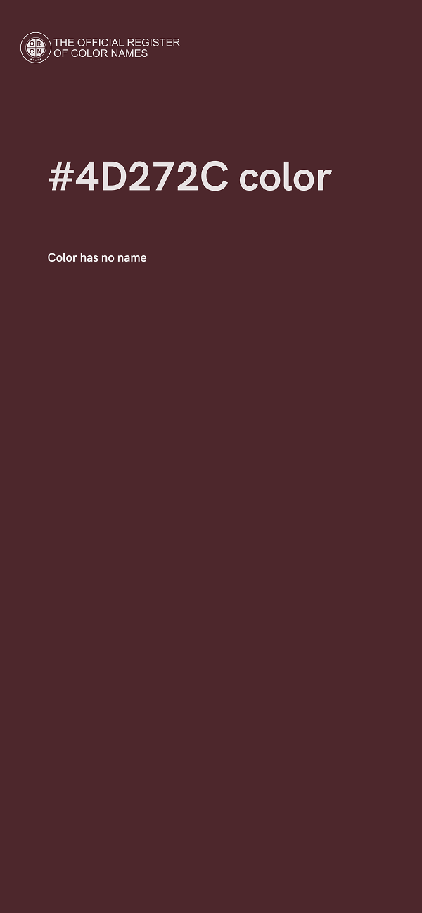 #4D272C color image