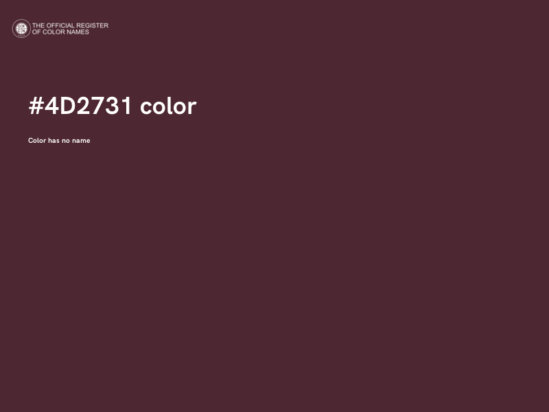 #4D2731 color image
