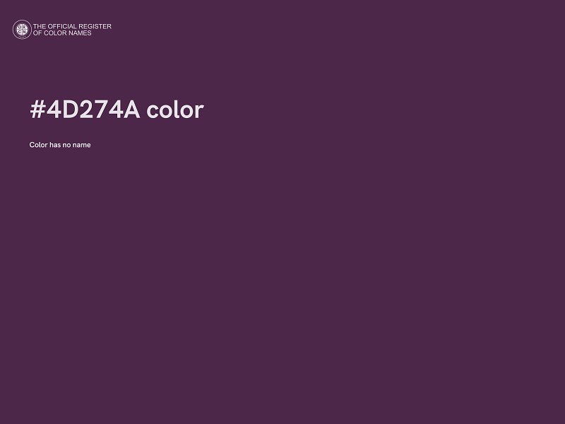 #4D274A color image
