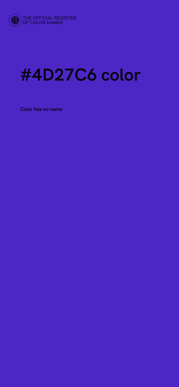 #4D27C6 color image