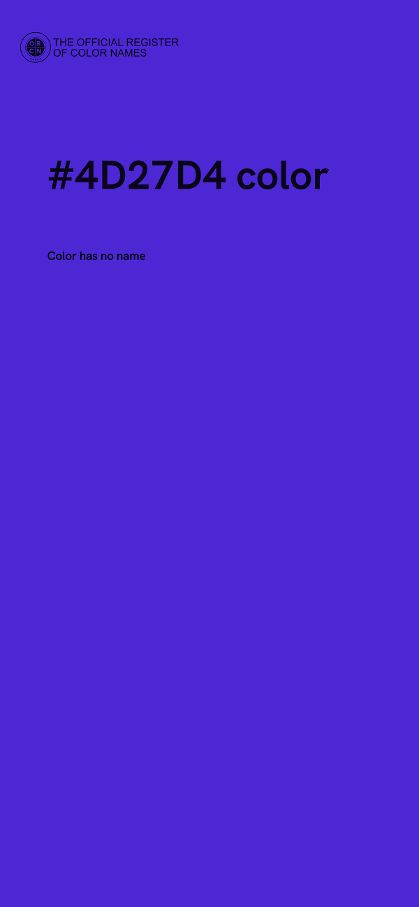 #4D27D4 color image