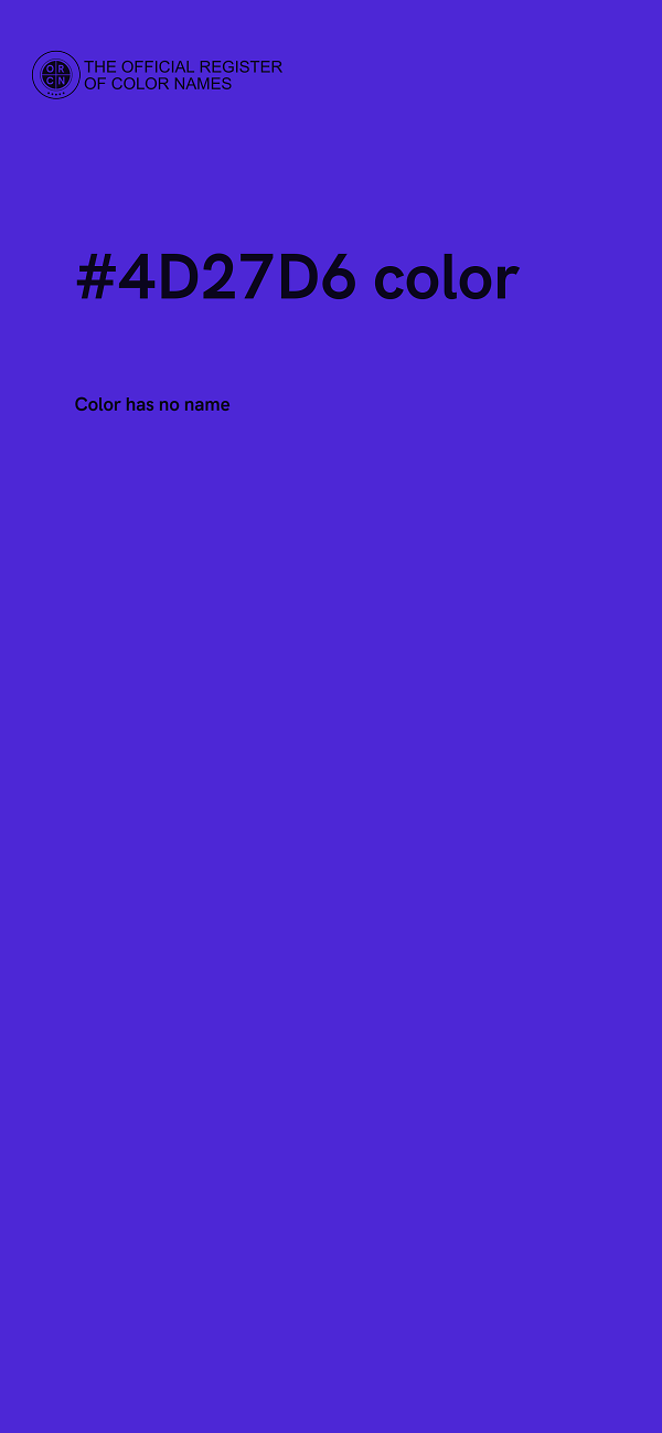 #4D27D6 color image