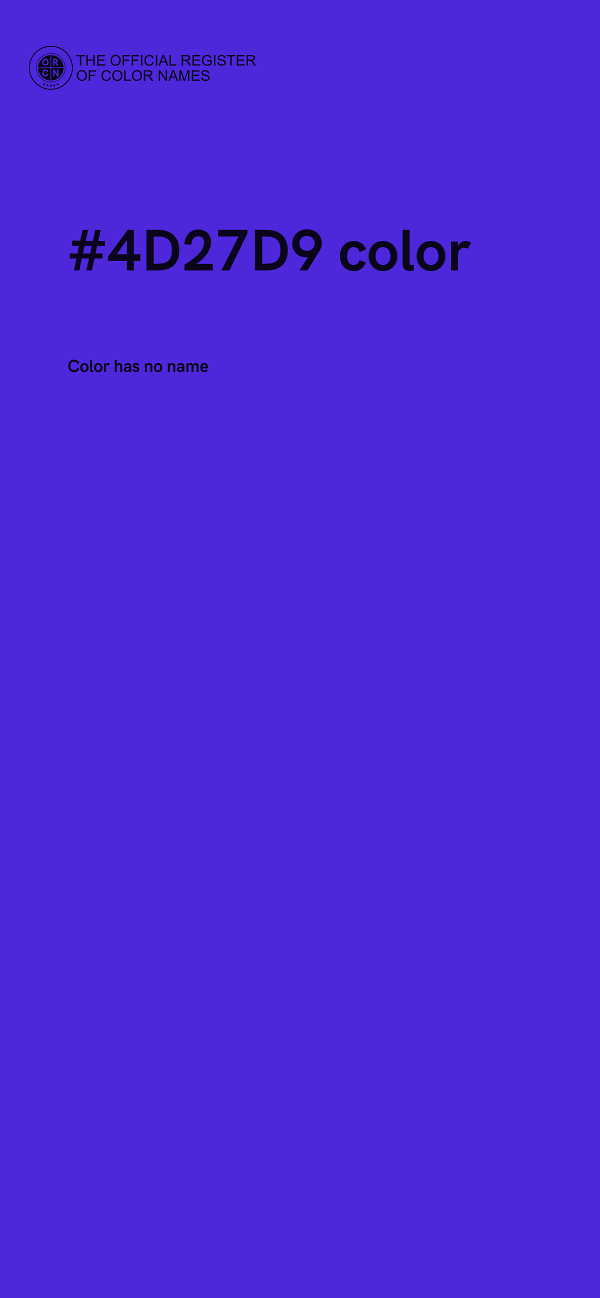 #4D27D9 color image